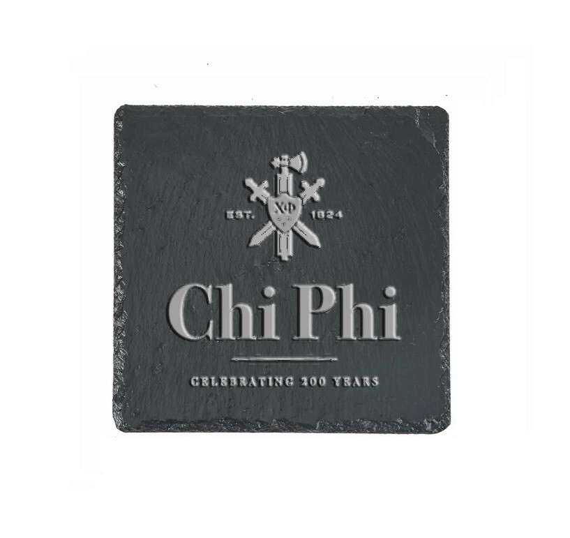 Chi Phi Fraternity Slate Coaster