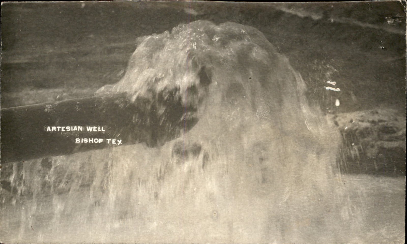 Bishop Texas TX Artesian Well c1900s-20s Real Photo Vintage Postcard bhn