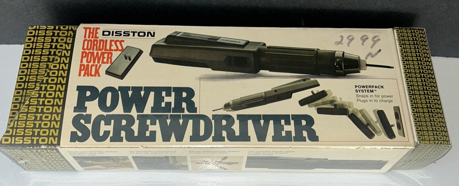 Disston Power Screwdriver - Cordless Power Pack NEW SEALED Original and vintage