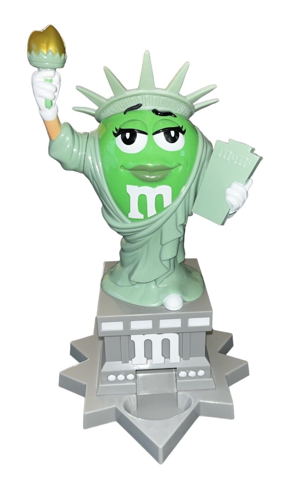 M & M\'s M&M\' World Statue of Liberty Lady Candy Dispenser