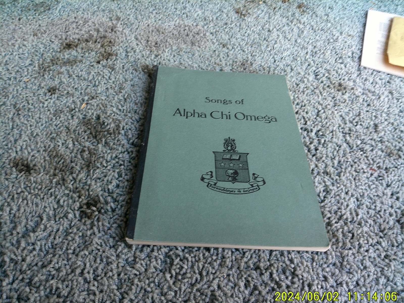SONGS OF ALPHA CHI OMEGA. 8th edition 1928