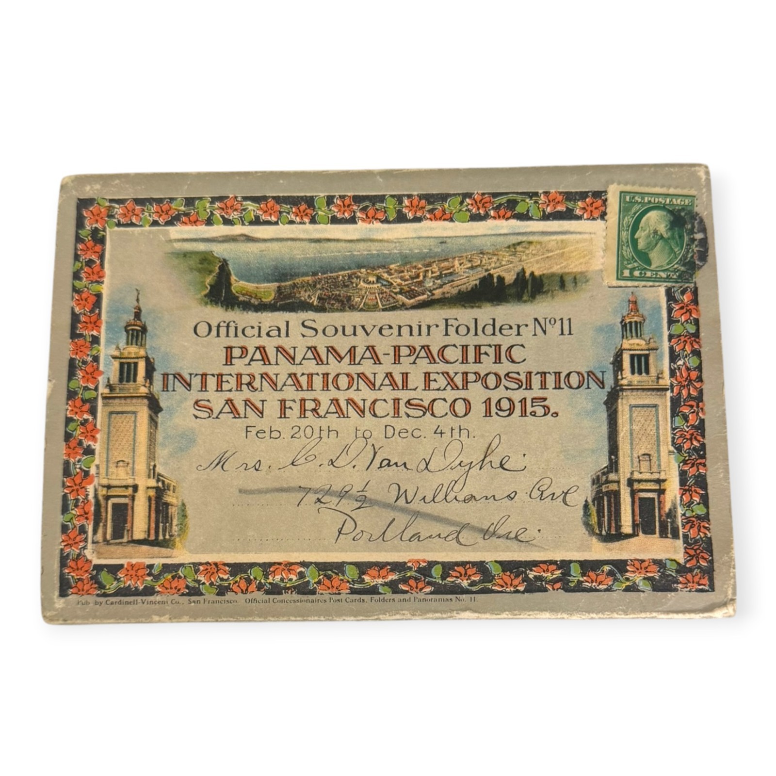 1915 Panama Pacific International Exposition Souvenir Folder No 11 San Francisco