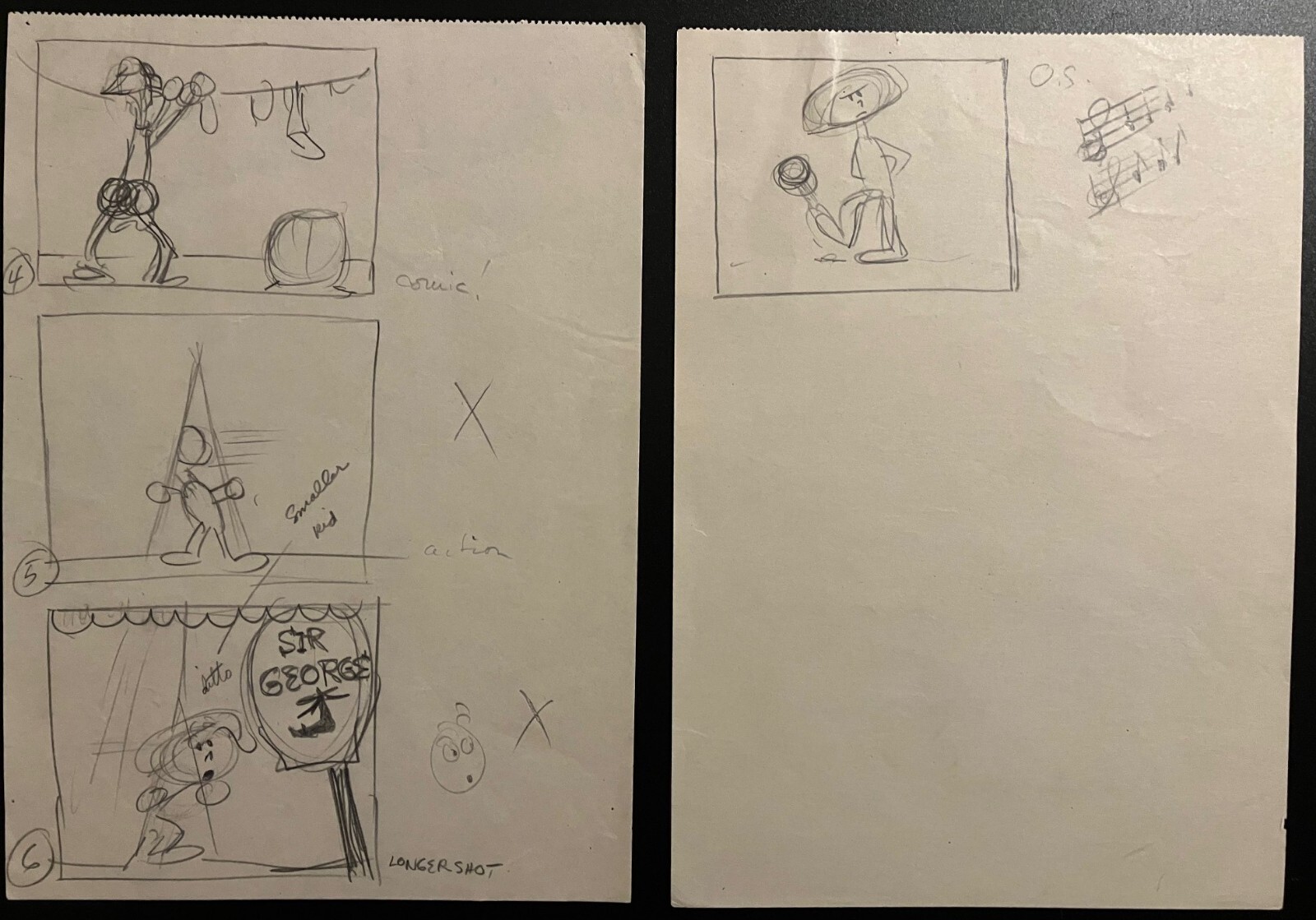 RARE DISNEY RELUCTANT DRAGON ORIGINAL STORY SKETCH DRAWINGS 1941 BY T. HEE RARE DISNEY RELUCTANT DRAGON ORIGINAL STORY SKETCH DRAWINGS 1941 BY T. HEE