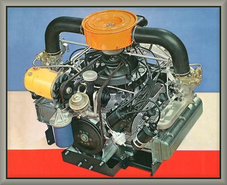 1960 Chevrolet Corvair ENGINE, Toolbox - Refrigerator Magnet, 42 MIL, READ