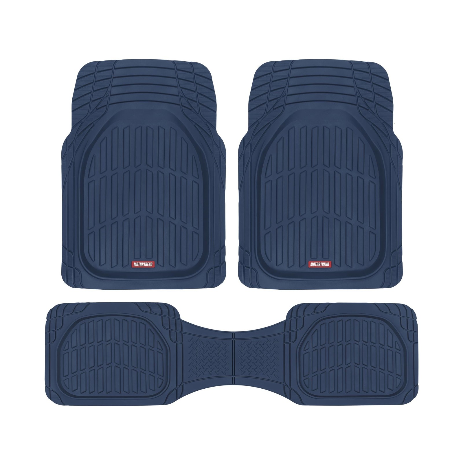 BDK Heavy Duty Blue Rubber Car Mats Full Set - Universal Trim-t... FAST USA SHIP BDK Heavy Duty Blue Rubber Car Mats Full Set - Universal Trim-t... FAST USA SHIP