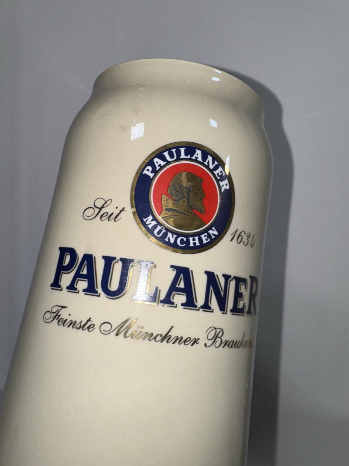 Paulaner München Boulder Oktoberfest Ceramic Beer Stein Mug Germany Breweriana