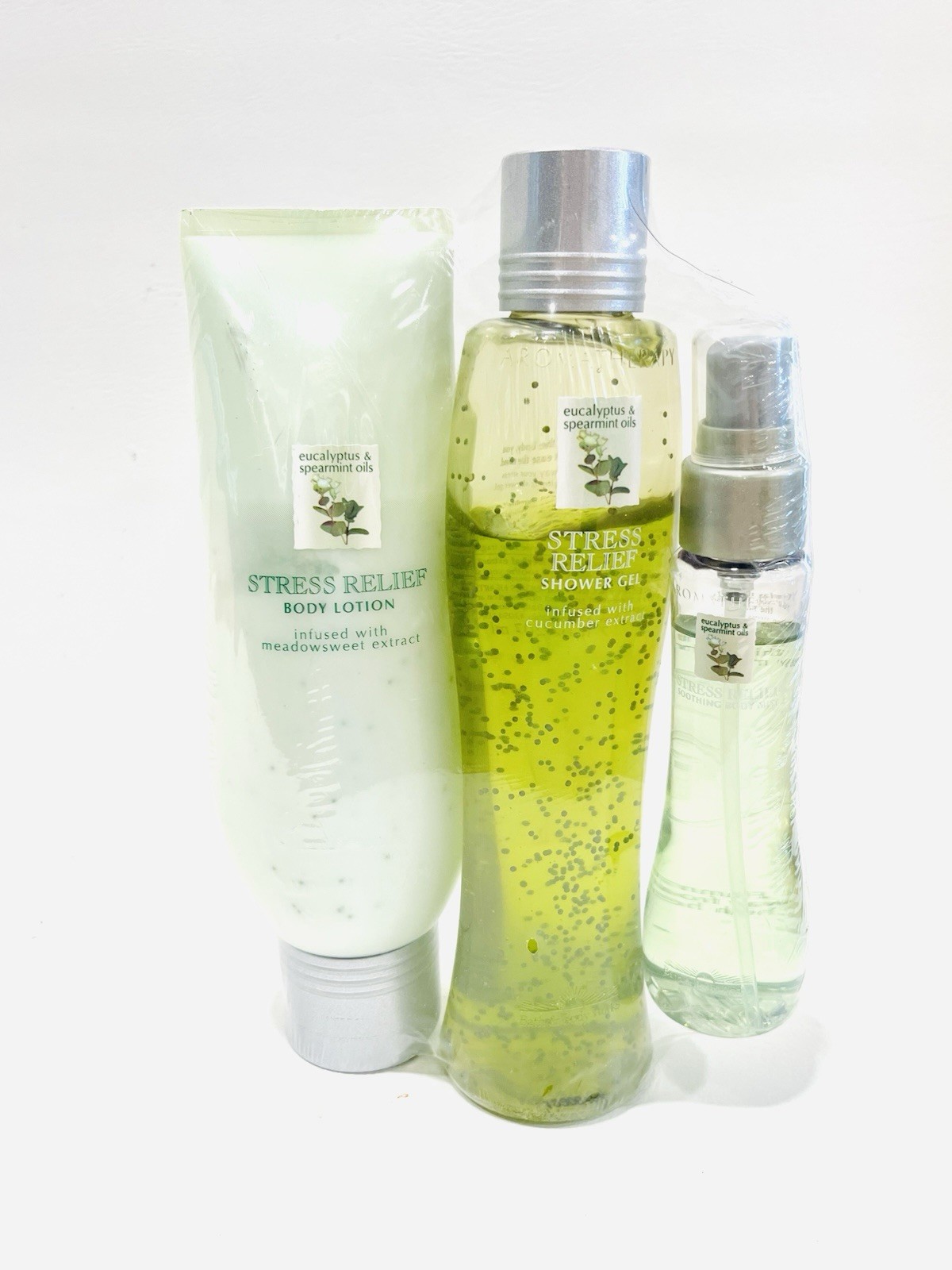 Vintage Lot BATH & BODY WORKS Stress Relief Eucalyptus, Shower Gel, Lotion, Mist