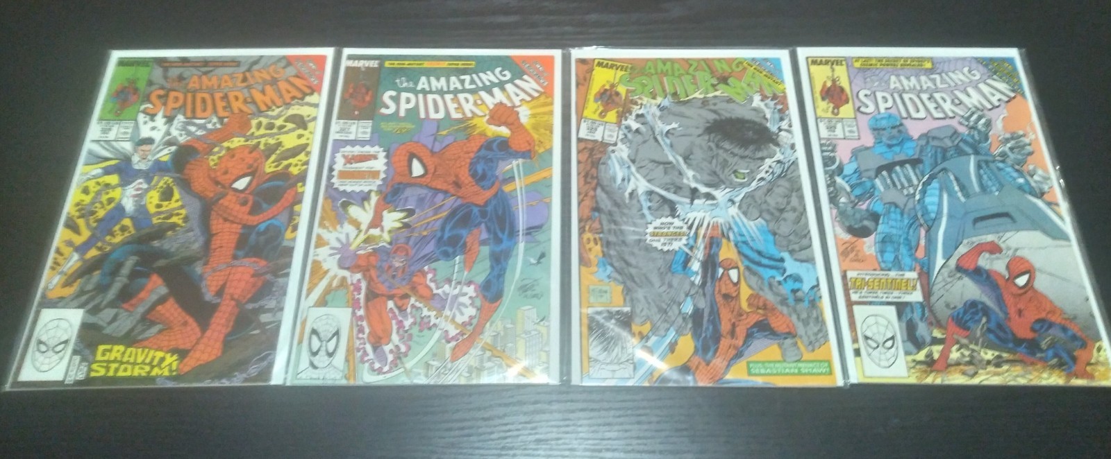 Amazing Spider-Man 4 Comics Lot - 326, 327, 328 & 329 - Spidey Clobbers Hulk 