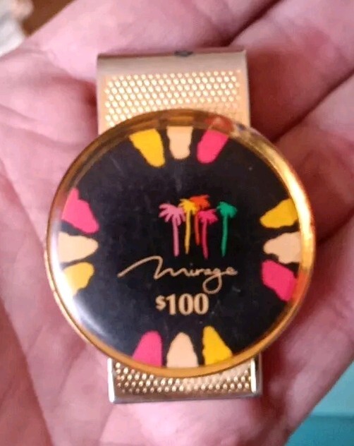 Vtg  Mirage Hotel Money Clip $100 Las Vegas Nevada NV Casino Gambling