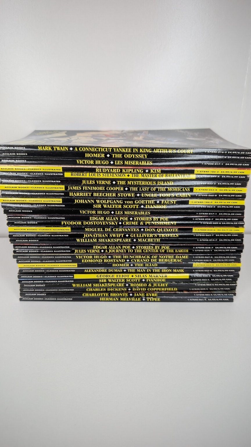 Classics Illustrated Acclaim Books Lot of 28 Comic Books Graphic Novels
