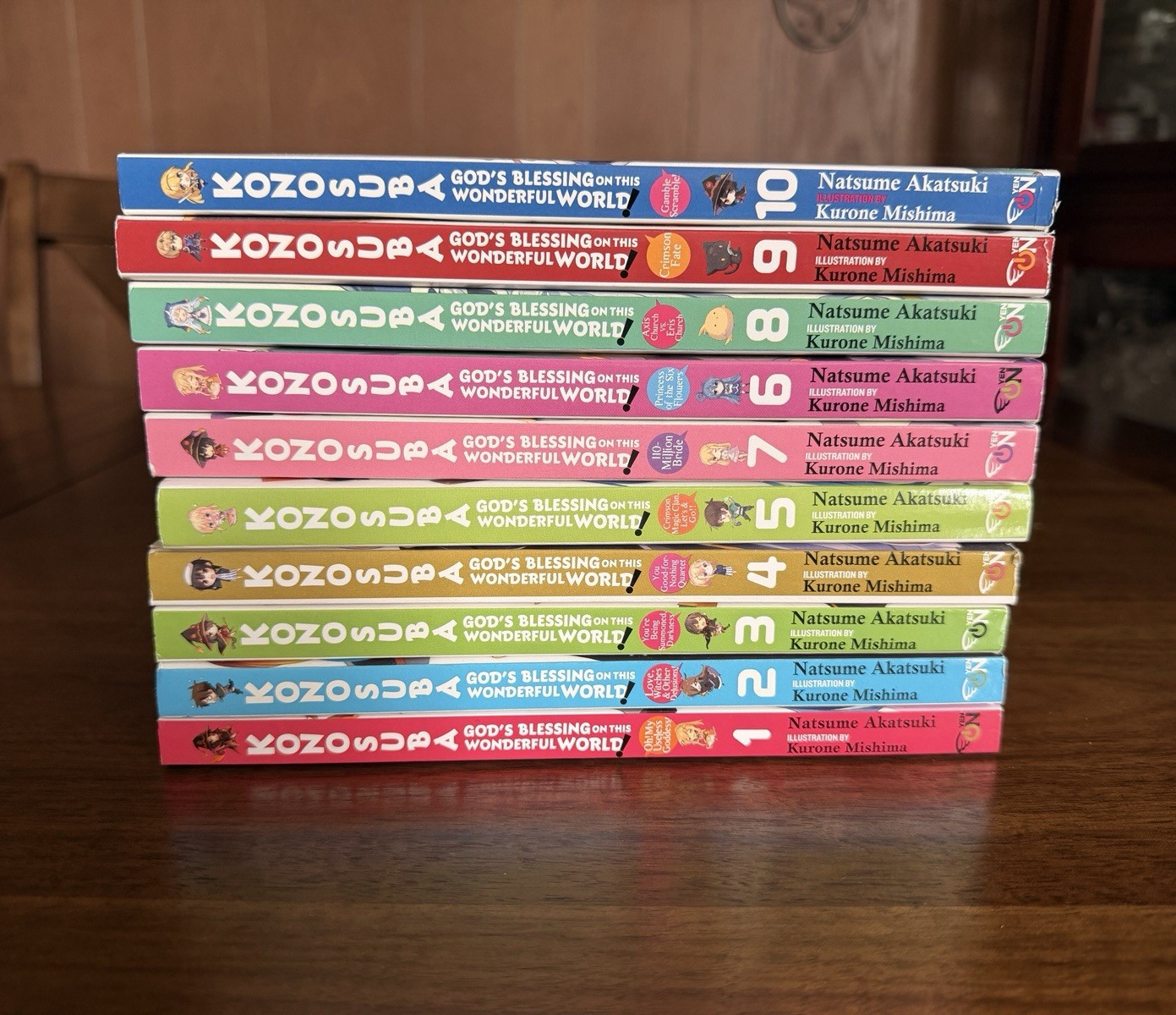 KonoSuba: God\'s Blessing on This Wonderful World Light Novels Vol 1-10 English