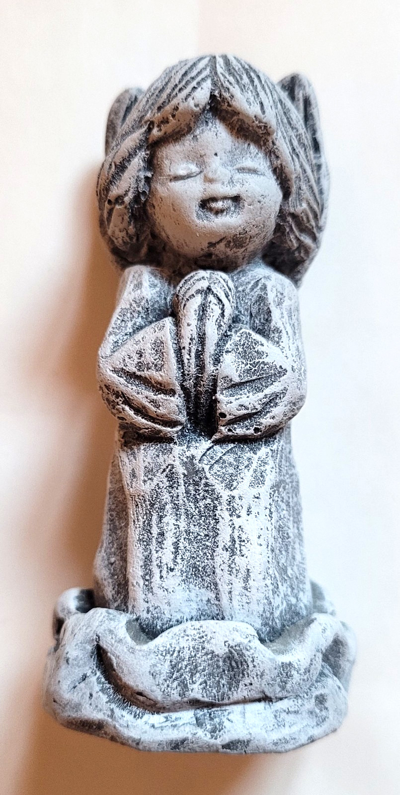 Mt St Helens Volcanic Ash Angel Figurine Vintage 3 in x 2 in 
