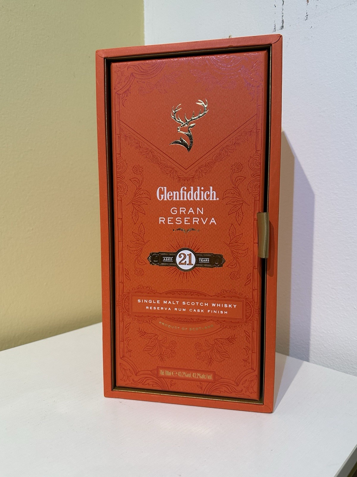 Glenfiddich Whiskey Gran Reserva Box Case EMPTY No Bottle Souvenir Memorabilia