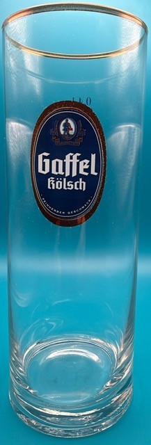 Set of Two Gaffel Kolsch German Beer Glass Cologne Germany 0.4L
