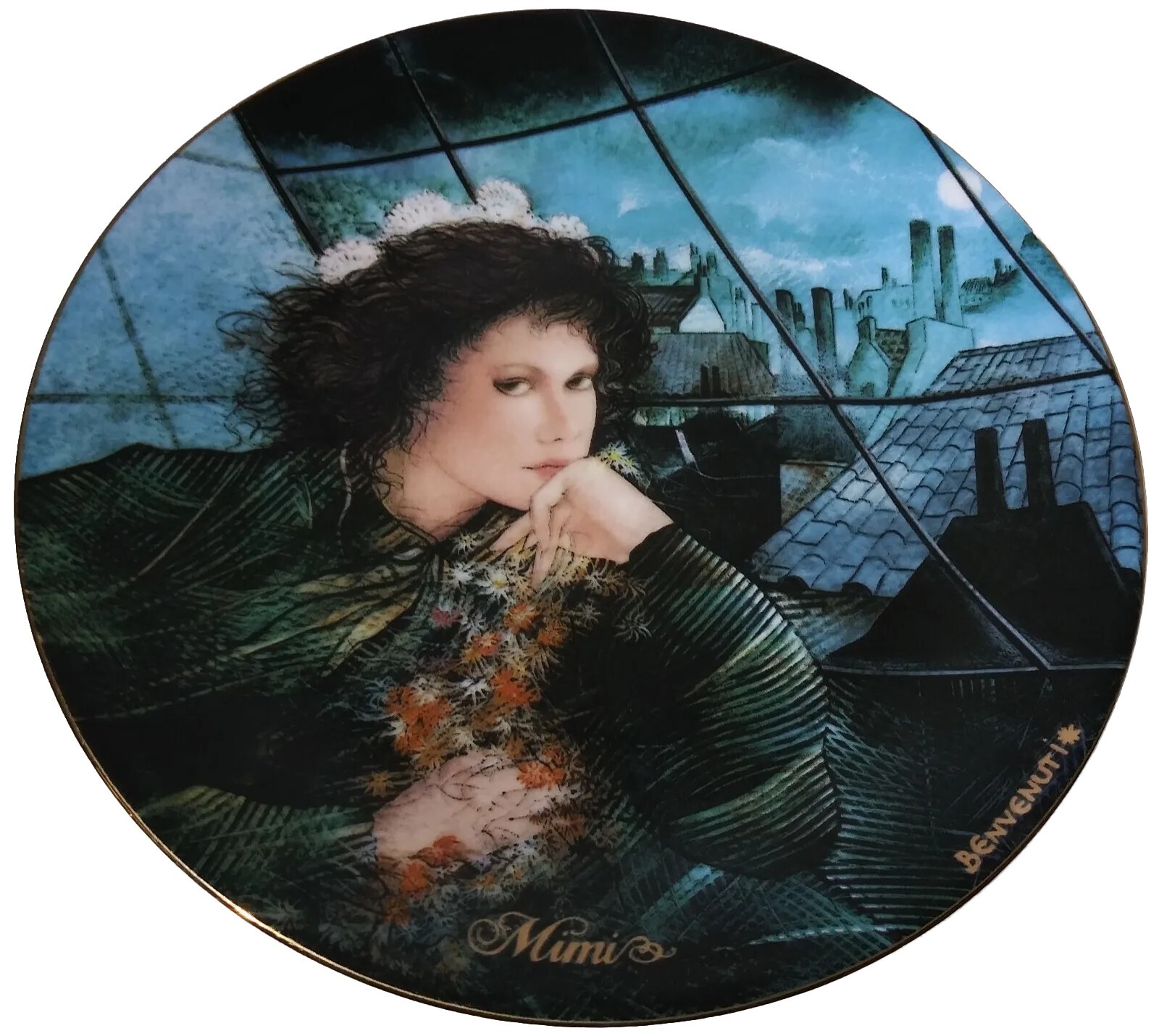 Vintage 1986 Mimi Collector Decorative Plate Riccardo Benvenuti Women of Puccini