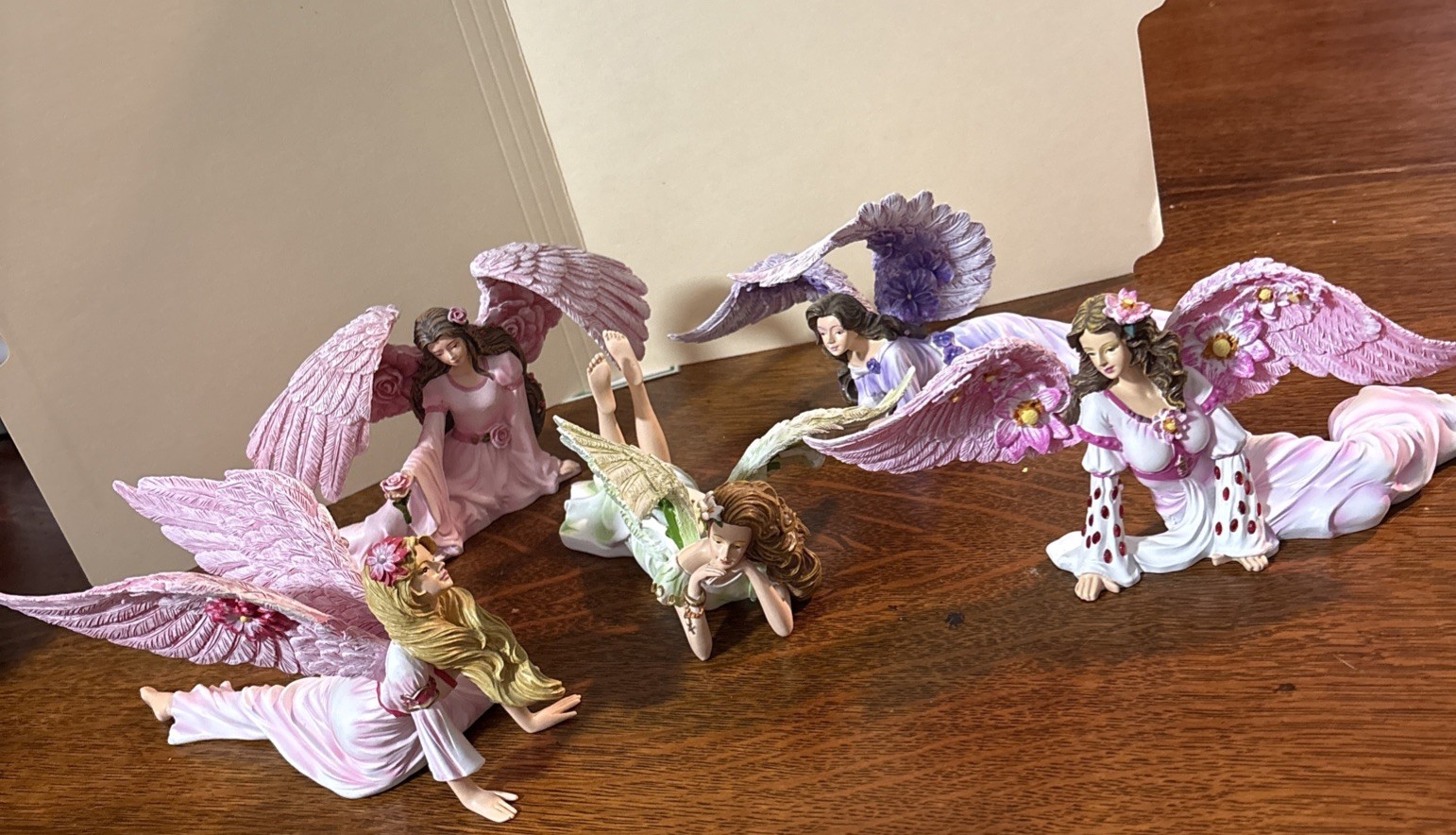 Lot of 5 Thomas Kinkade Angels Of The Heavenly Garden Figurines
