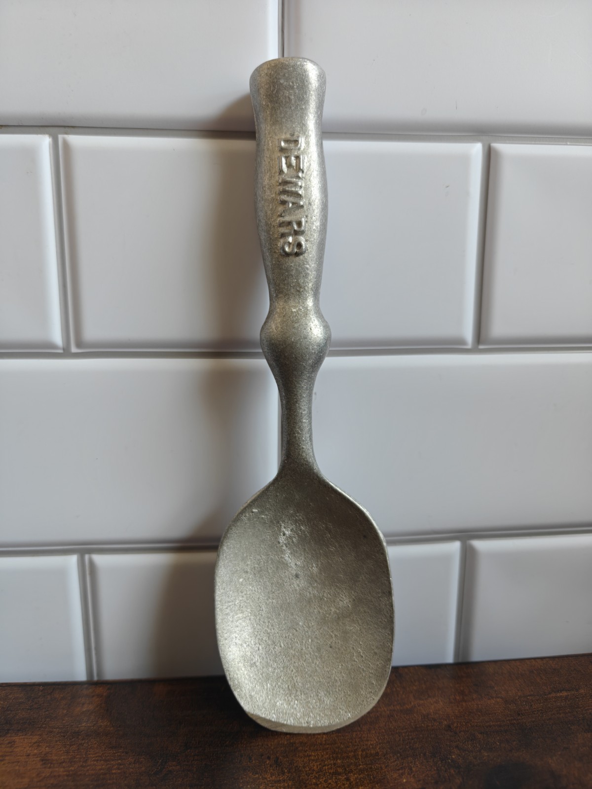 Vintage Dewar’s Bakersfield 1909 Aluminum Ice Cream Spade Scoop ~9\