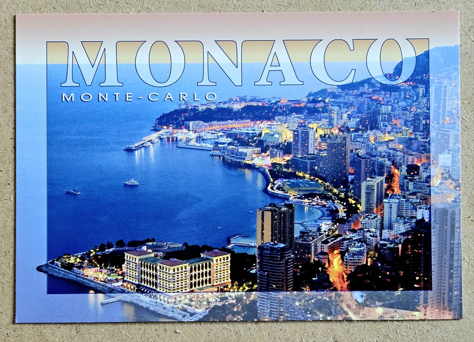 Monaco Postcard. Monte-Carlo 