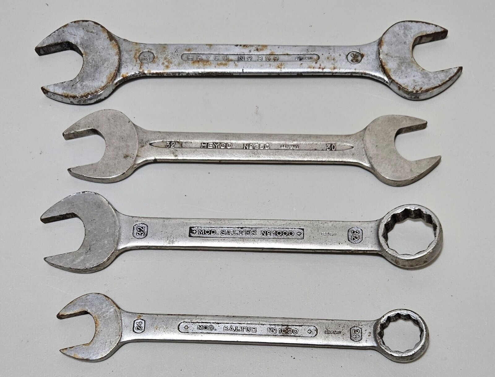 WEST GERMAN WRENCH DROP FORGED WRENCH MADE IN WEST GERMANY *Lot of 4*