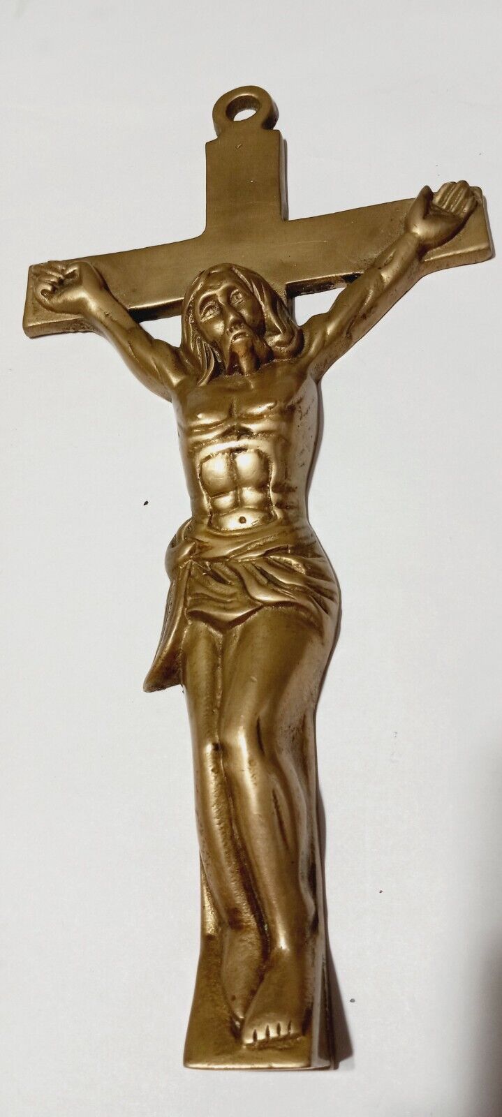 Solid Brass Crucifix Jesus Cross 10\