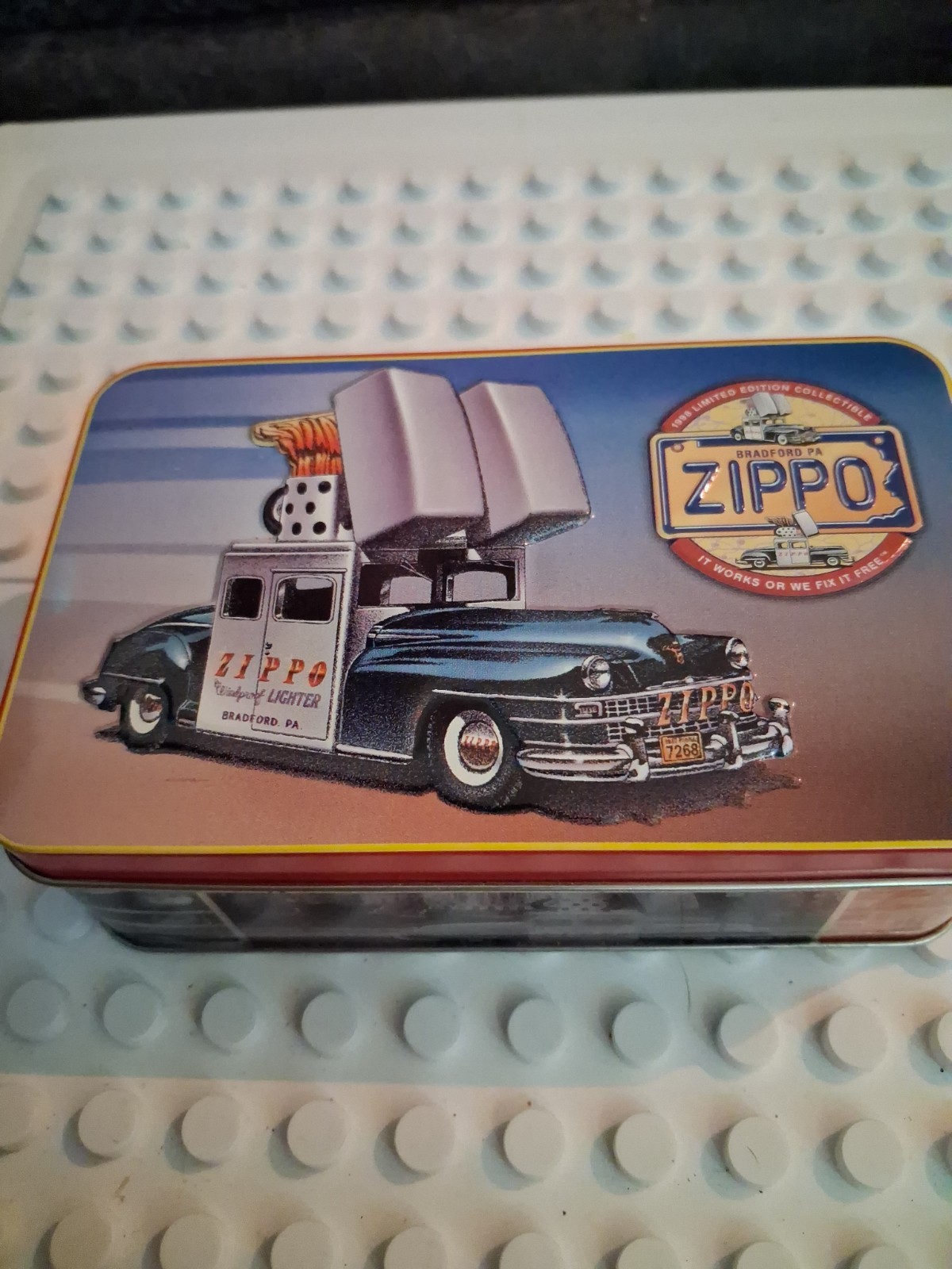  1998 Zippo Metal 1947 Chrysler Saratoga New Yorker Bradford PA Vtg