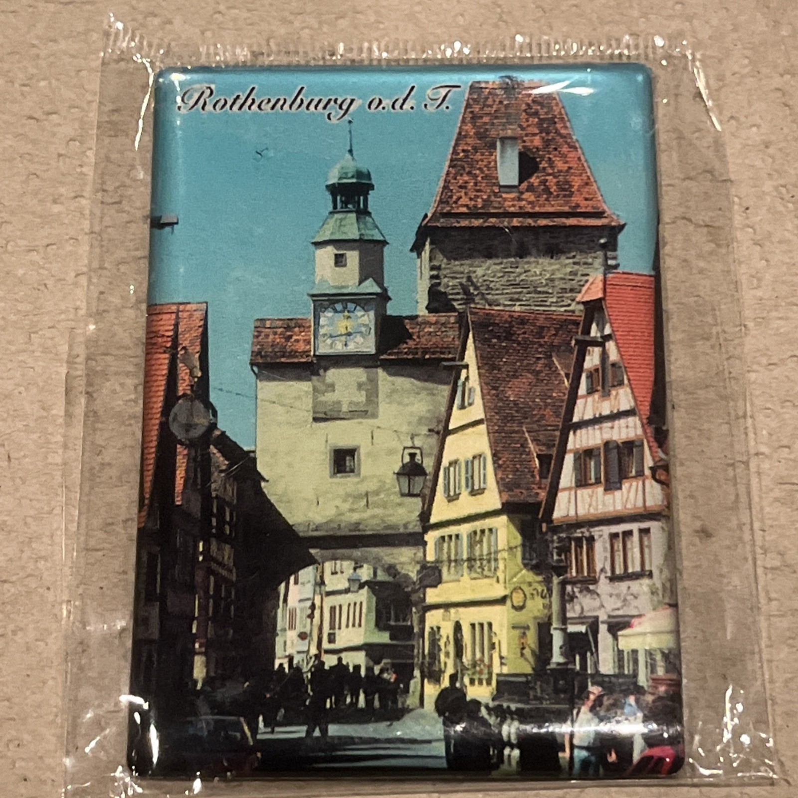Rothenburg O.d.t Souvenir Fridge Magnet New In Plastic 