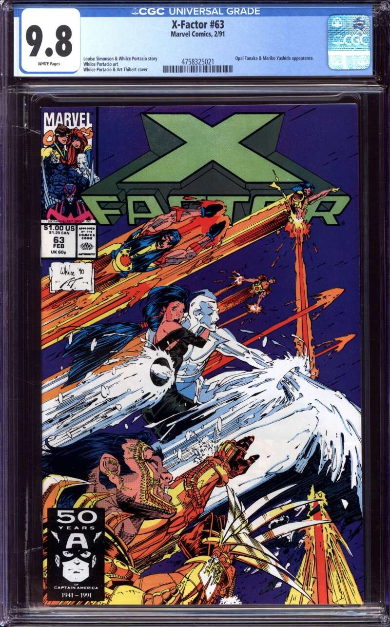 X-FACTOR #63 CGC 9.8 WHITE PAGES // MARVEL COMICS 1991