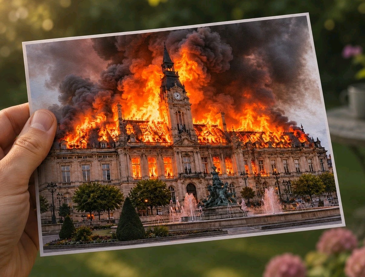 17 October 2026 - Fire of the City Hall of Limoges - France - Politics - War