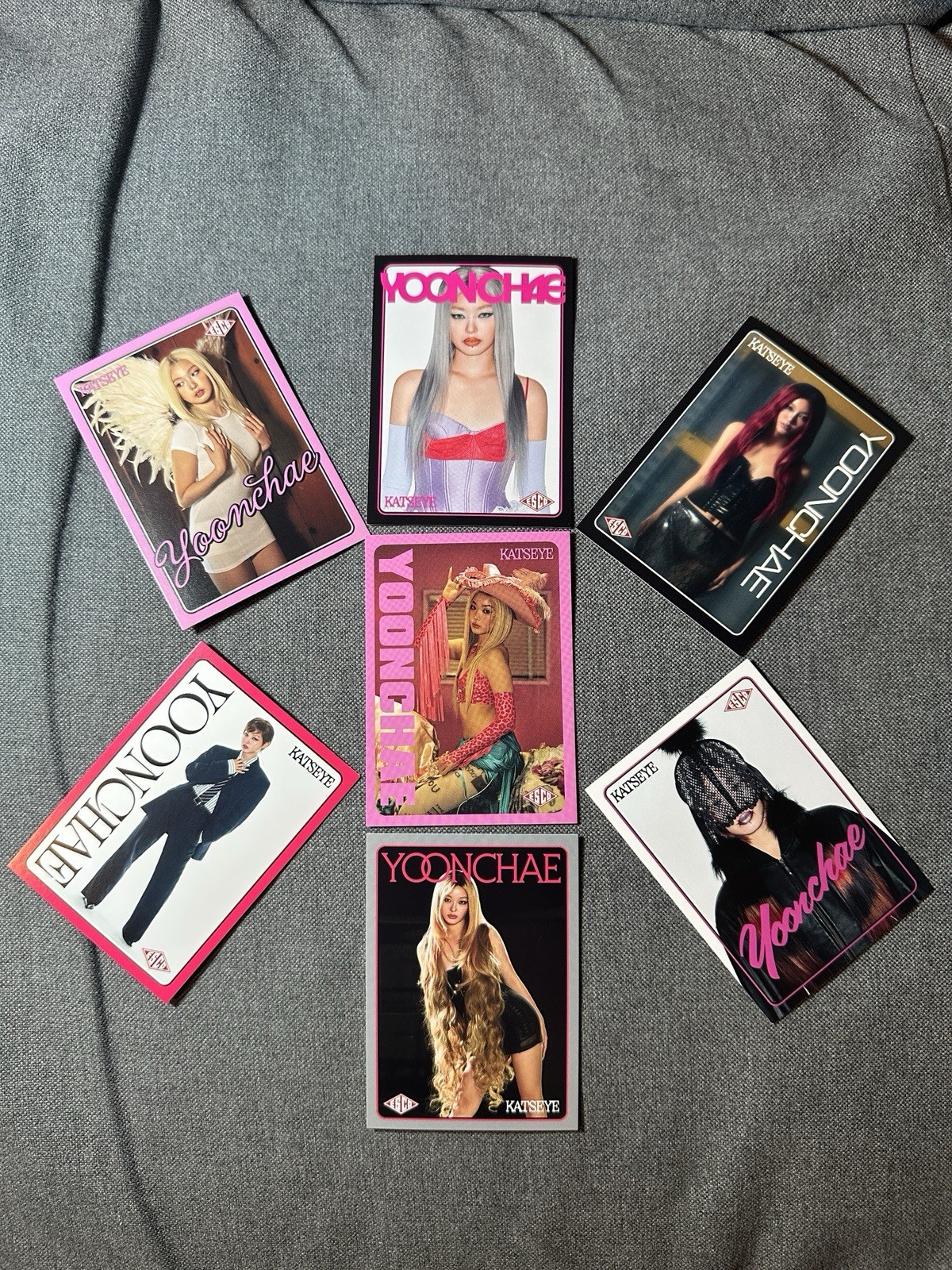 YOONCHAE KATSEYE ESCO WILD TRADING CARDS PHOTO CARD LOT OF 7 YOONCHAE KATSEYE ESCO WILD TRADING CARDS PHOTO CARD LOT OF 7
