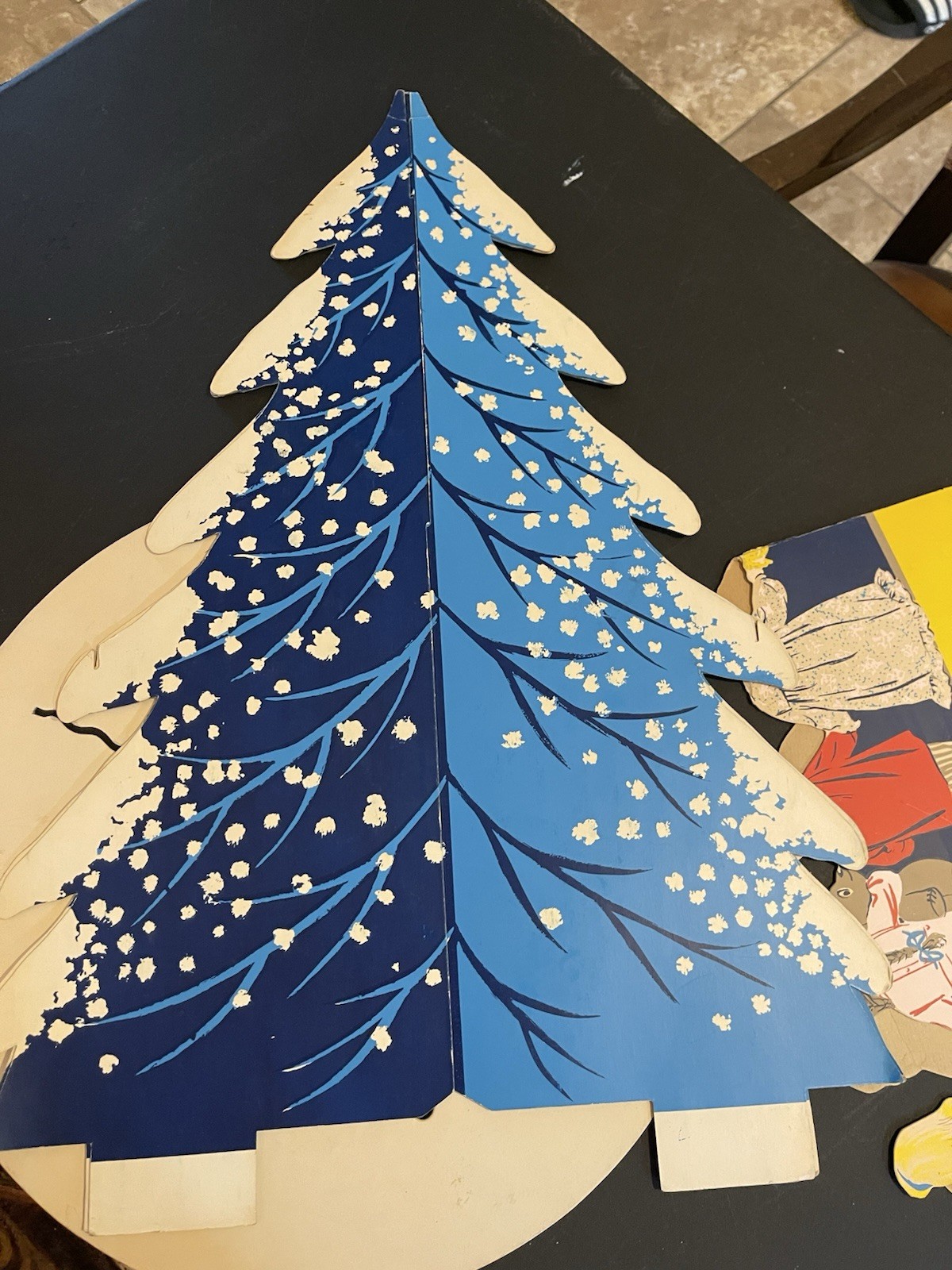 Vintage Pepsi Cola Sign Christmas Tree  Cardboard Litho Store Display Fabulous