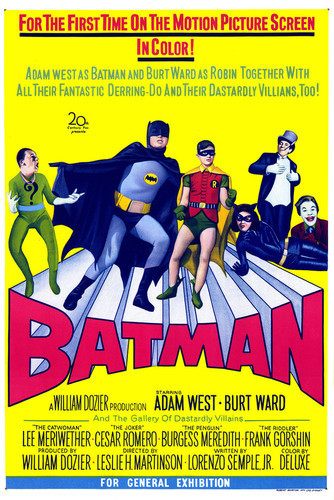 Batman 24x36 inch movie poster Adam West Burt Ward 1966 Catwoman Joker Riddler Batman 24x36 inch movie poster Adam West Burt Ward 1966 Catwoman Joker Riddler