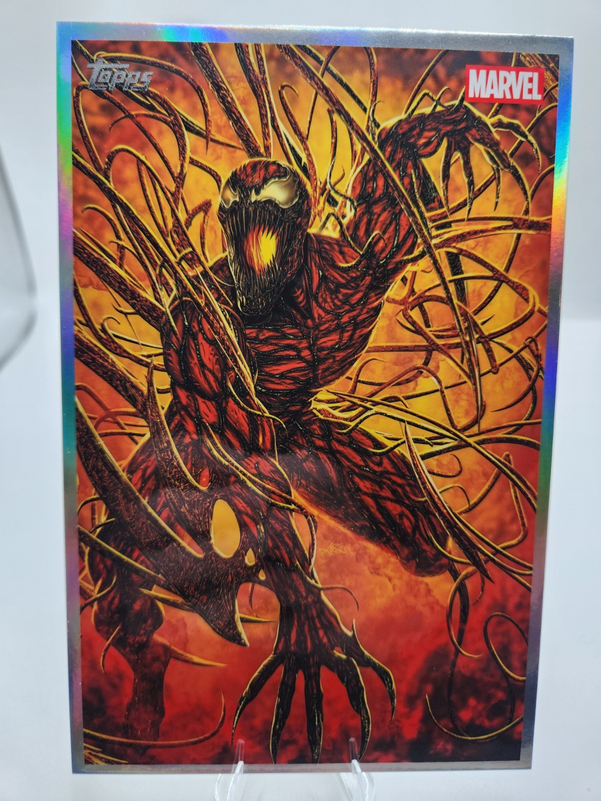Topps 2026 Marvel Vault Vault Originals Carnage Art Card #VO-05  box topper