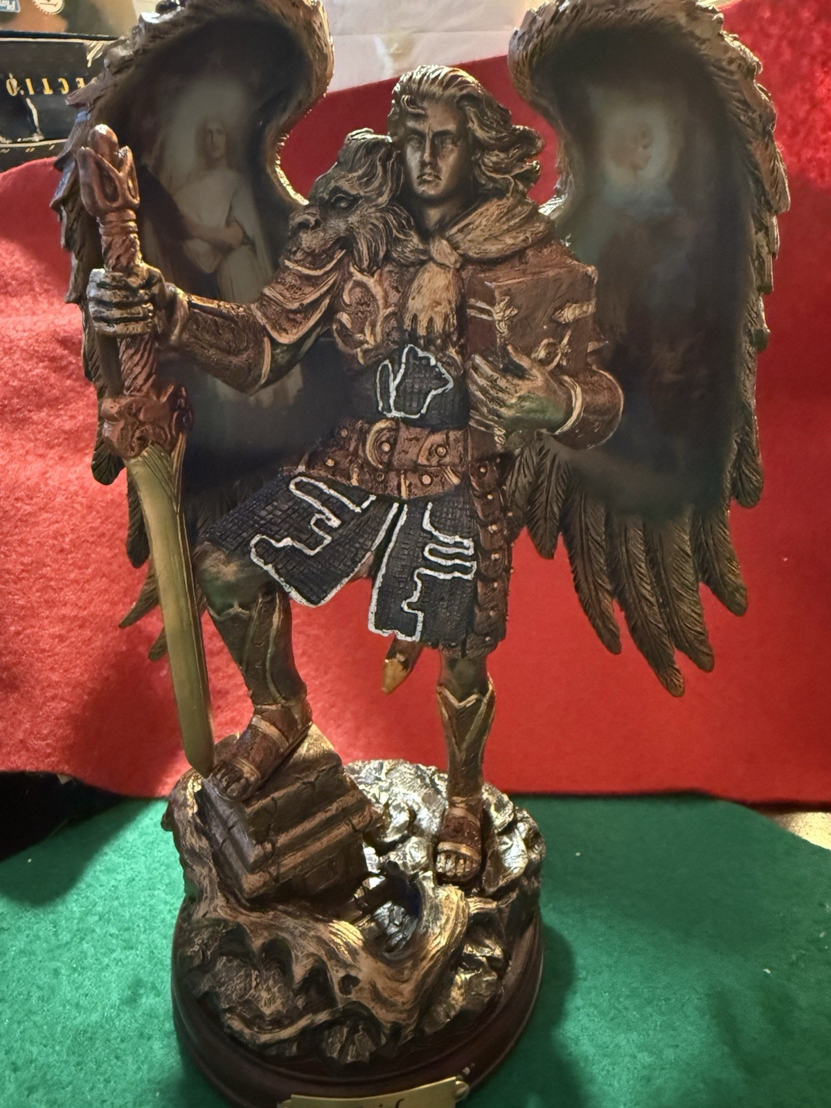 Bradford Exchange Archangel Ariel Lion of God Sculpture Howard David Johnson