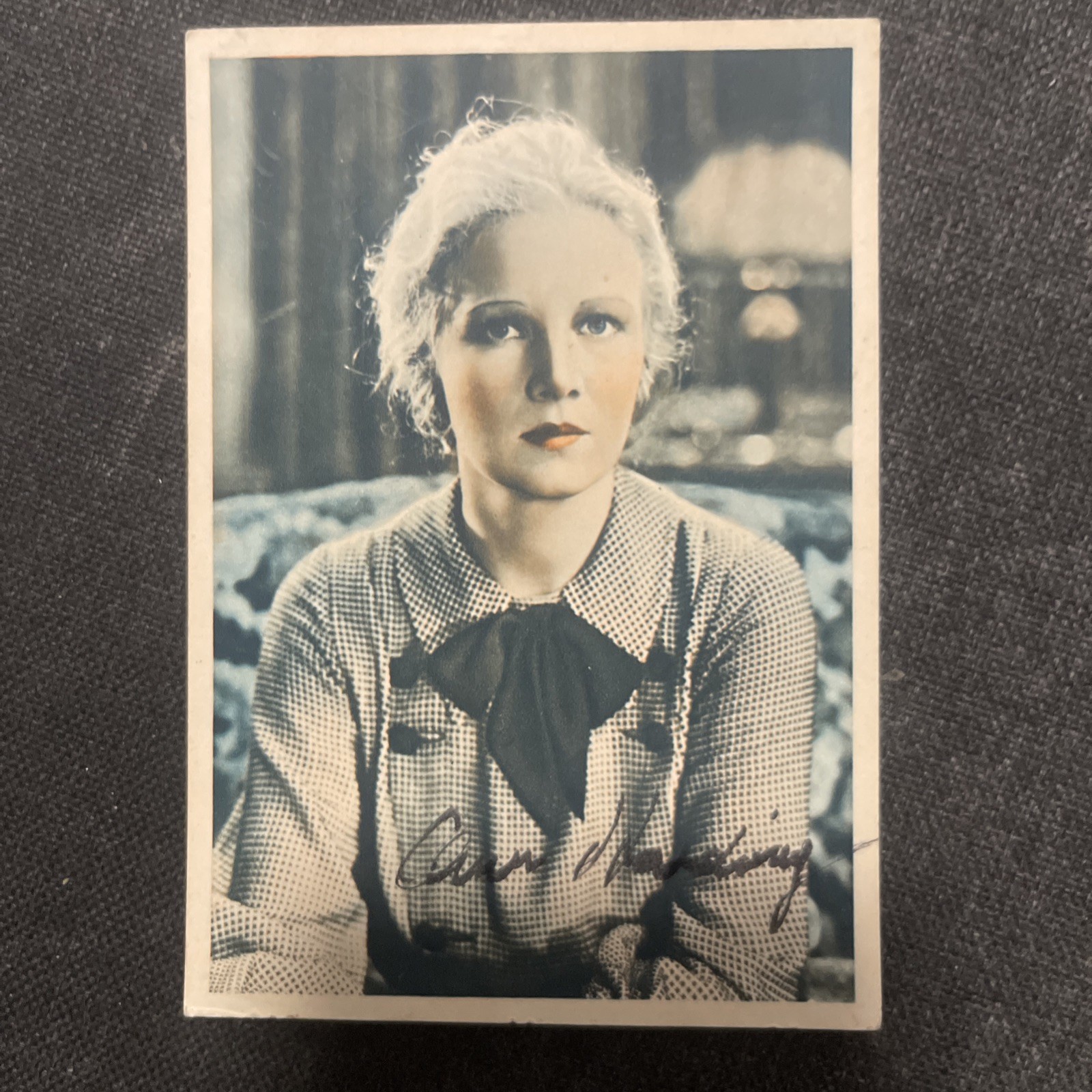 Vintage Ann Harding Cinema Postcard Autograph Signature Dedication