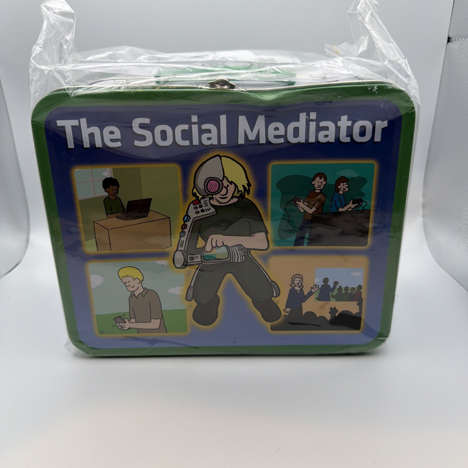 Rare 2011 Unshelved Librarian Superhero Metal Lunch Box Gale Cengage Learning Rare 2011 Unshelved Librarian Superhero Metal Lunch Box Gale Cengage Learning