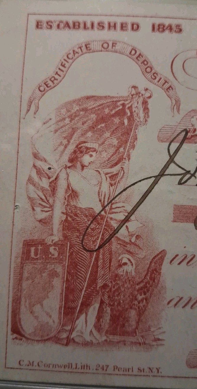 🌙SLING\'S🪙 RARE 1875 FRANKLIN Bank Check Multiple Beautiful Vignette Art 🎨 🌙SLING\'S🪙 RARE 1875 FRANKLIN Bank Check Multiple Beautiful Vignette Art 🎨