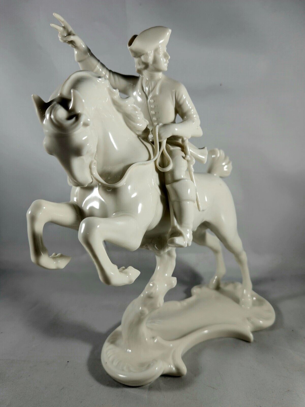 Nymphenburg Figure of a Hunter & Horse 8.5\