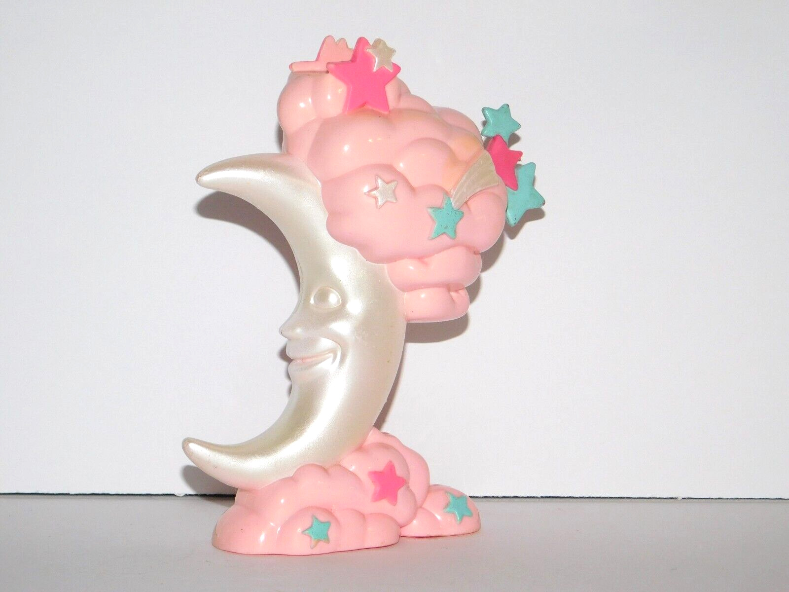 Vintage Sky Fairy Magic Dancer -Base Only- White Moon, Stars, Pink Clouds