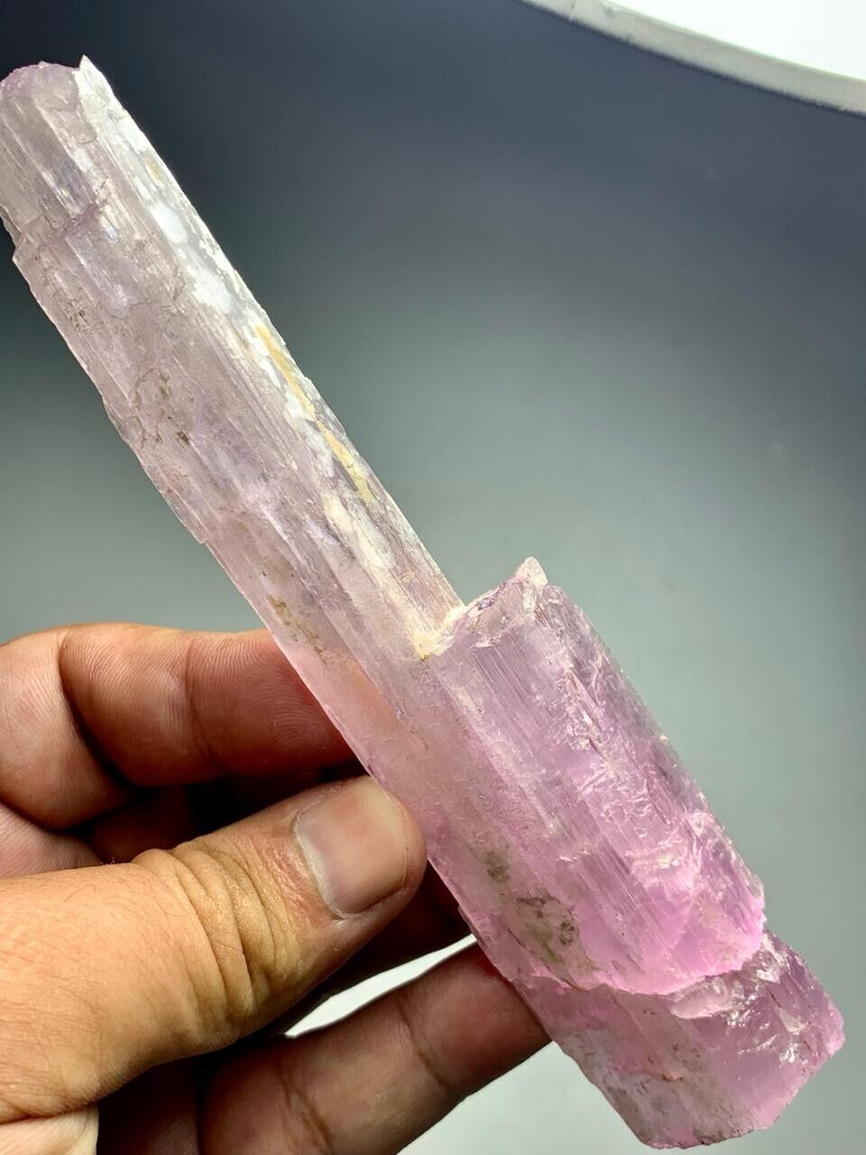 513.50 Cts beautiful double terminated pink color kunzite crystal @ Afghanistan