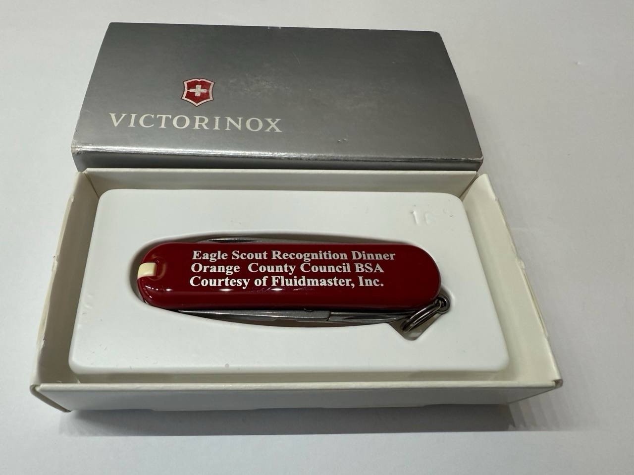 Victorinox Swiss Army Knife BSA Eagle Scout Orange County Commemorative w/ Box