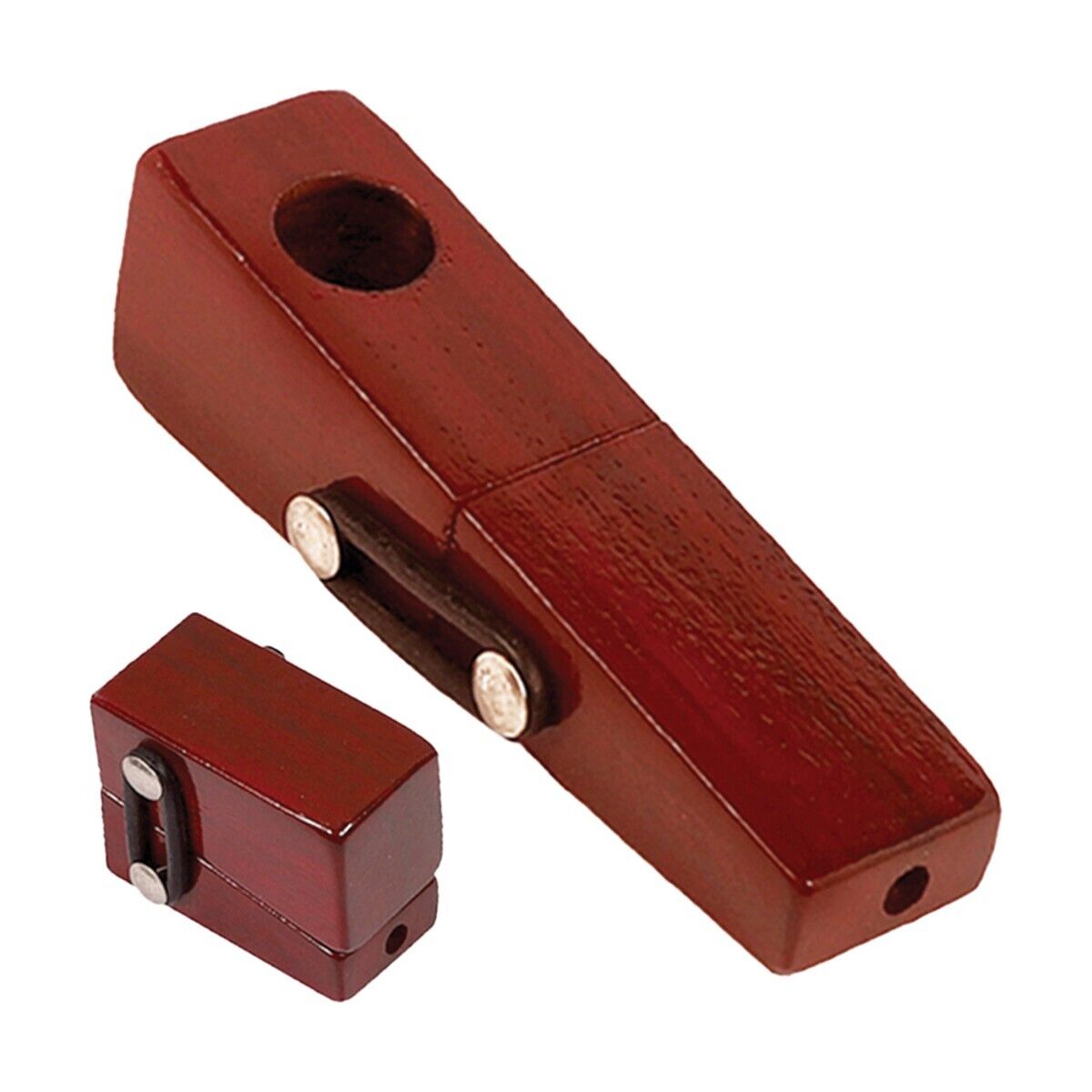 ONE-FLIP FOLD Square Foldable Wood Hand Pipe Hitter Cap Lid - 3.5\