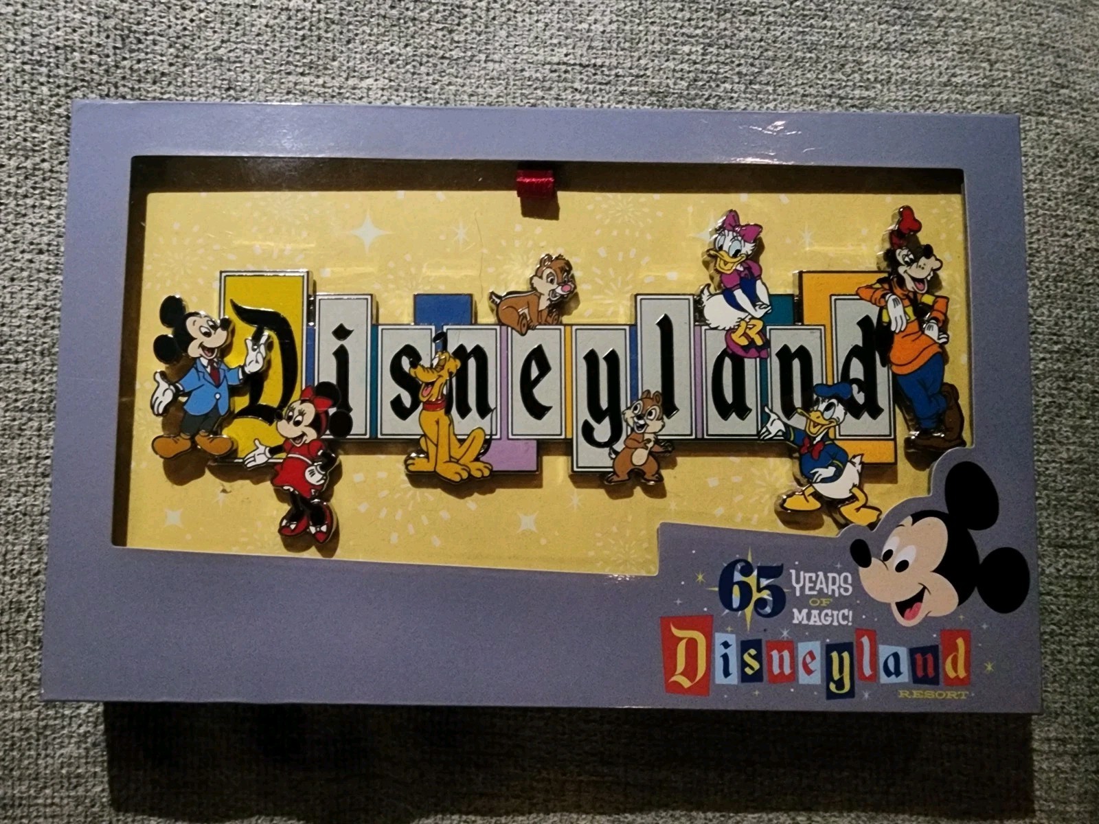 DISNEYLAND PARK 65TH ANNIVERSARY DISNEYLAND MARQUEE PIN LE