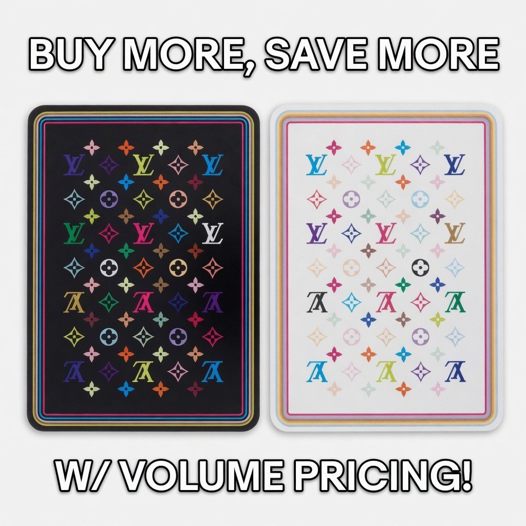 Set Of 2 Louis Vuitton Murakami Playing Cards Random Numbers W/ COA & Toploader Set Of 2 Louis Vuitton Murakami Playing Cards Random Numbers W/ COA & Toploader