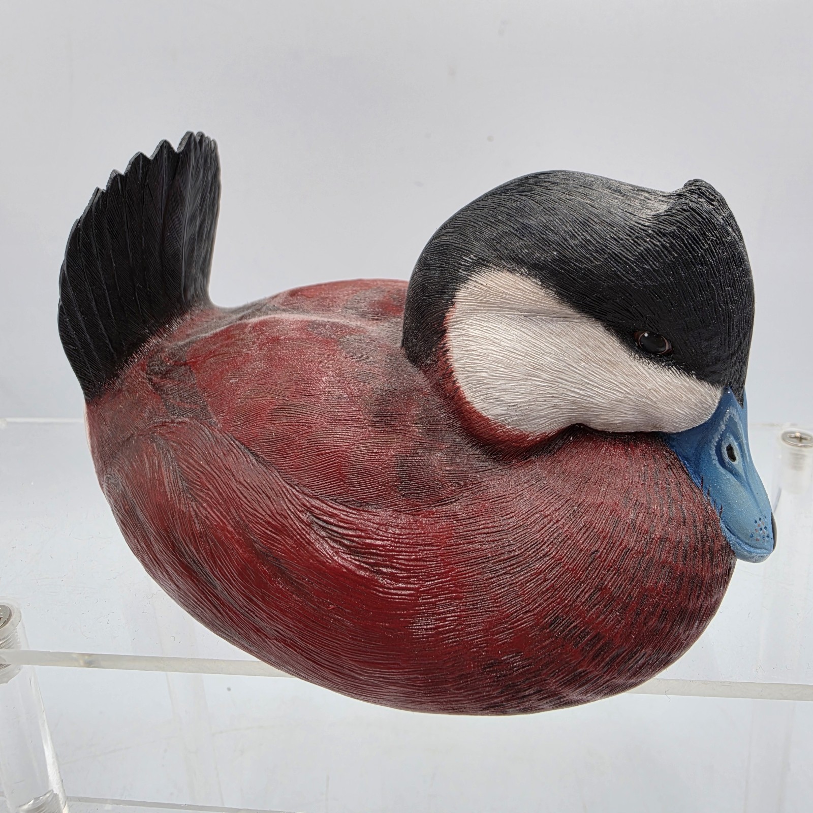 Vtg Danbury Mint Ruddy Duck Decoy North American Collection George Kruth