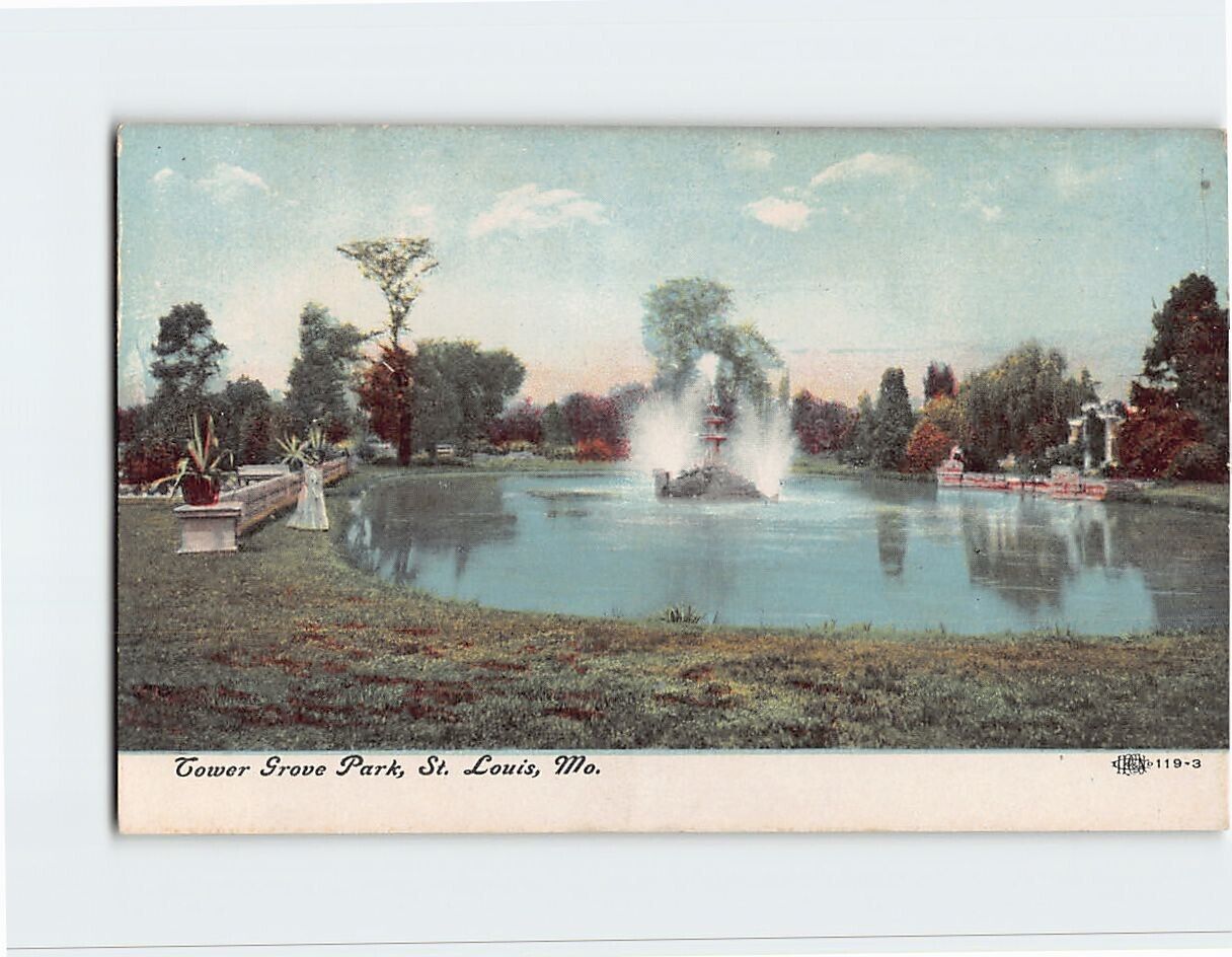 Postcard Tower Grove Park, St. Louis, Missouri