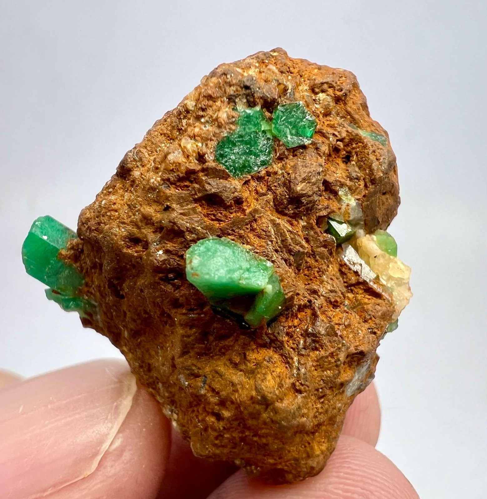 54 Carat Gorgeous Emerald Crystals on Matrix, Sourced from Afghanistan AS38 