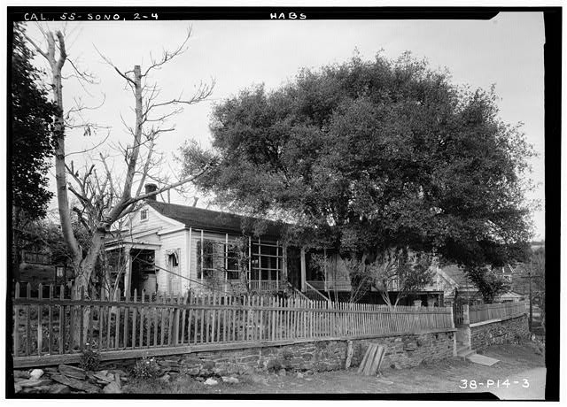 Photo:Sonora California Cady House 1934 HABS Historic Home Fence Trees