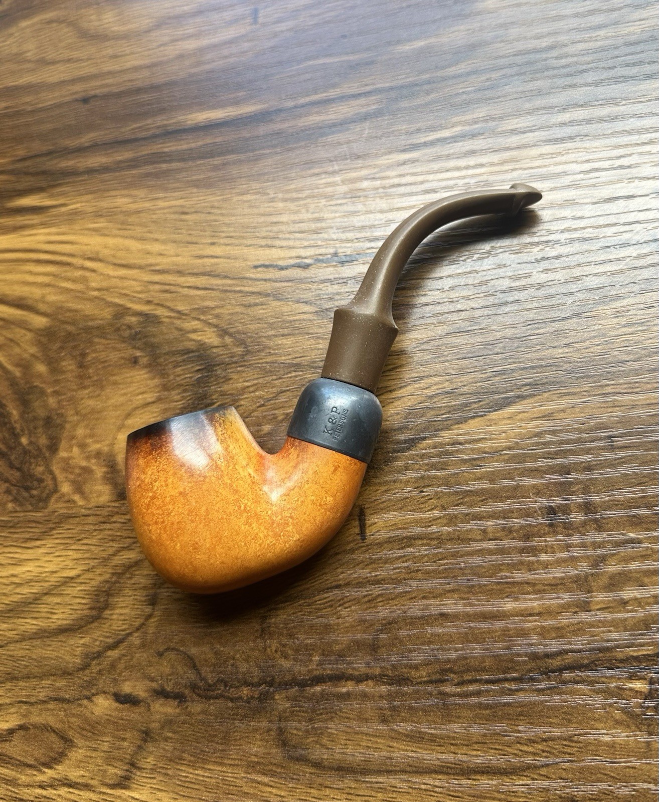 K&P Peterson\'s System Standard 302 Bent Tobacco Pipe P-Lip Ireland Vintage Used
