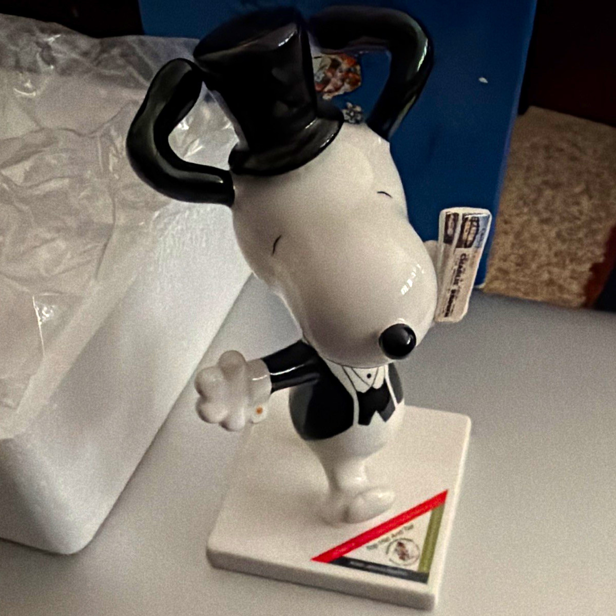 Westland Giftware Peanuts on Parade Snoopy Figurine ‘Top Hat & Tail’ #8390