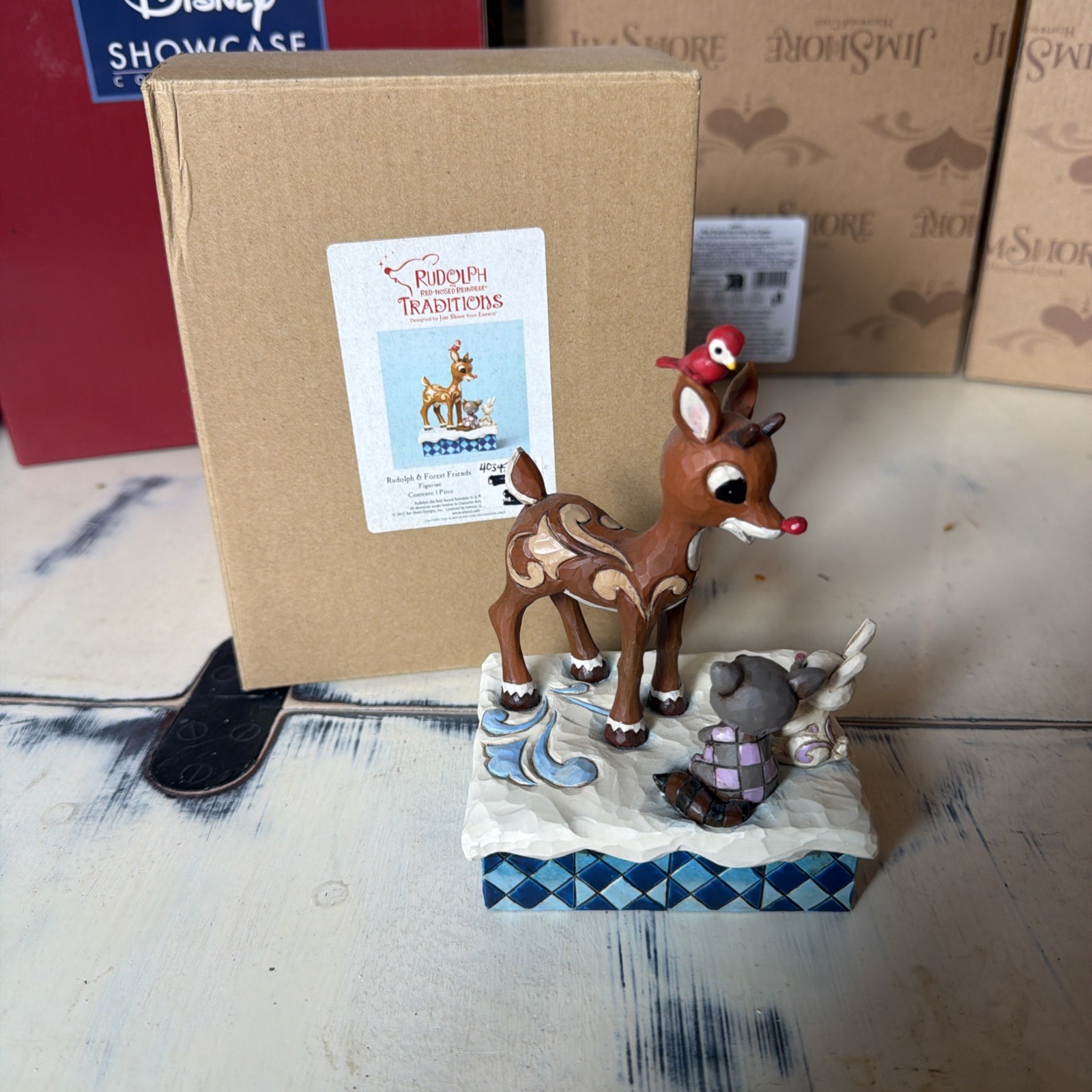 Jim Shore Rudolph The Red Nosed Reindeer & Forest Friends 4034893